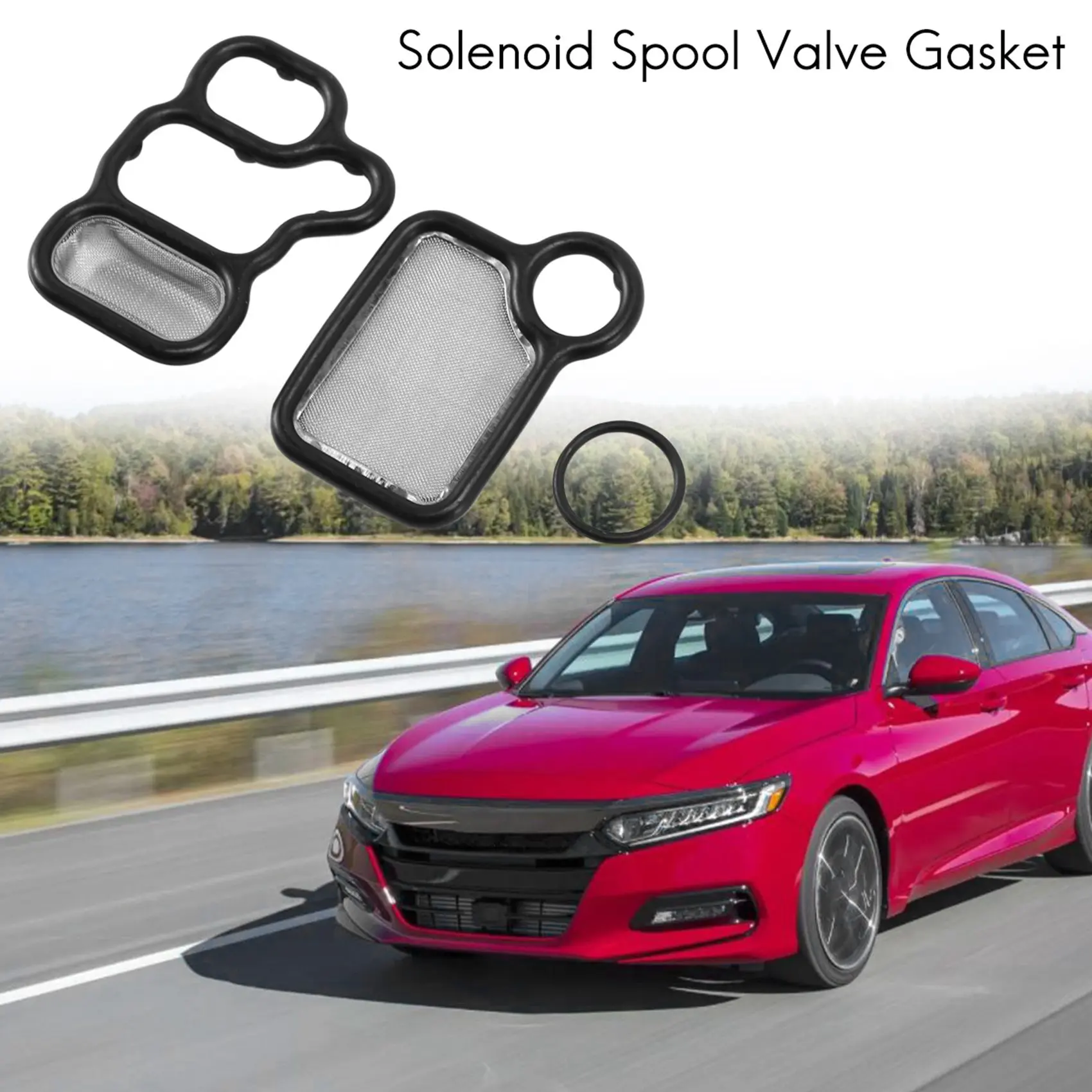 Solenoid Spool Valve Gasket VTEC Solenoid Gasket 15845-RAA-A01 for Honda Civic CRV VTEC K-Series Accord Elements