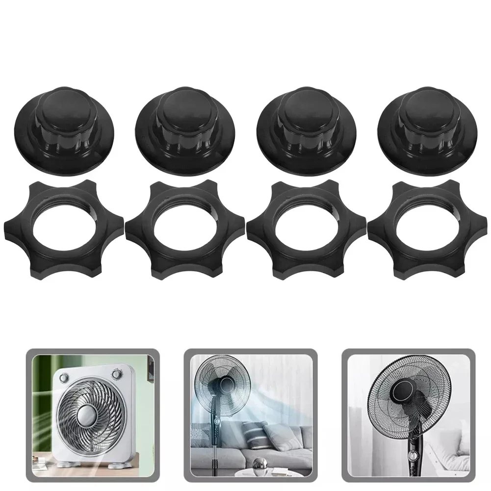 

4pcs Electric Fan Accessories Nuts Fan Part Supplies Fan Fixed Nut Cover For Electric Fan Fan Blade Fixing Nut