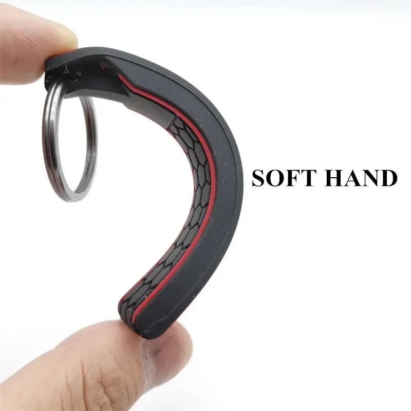 For VW GTD GTI GOLF 5 6 7 MK4 MK5 MK6 MK7 Keychain Keyring Soft Hand Car Logo Silicone Key Chain Ring Key Holder