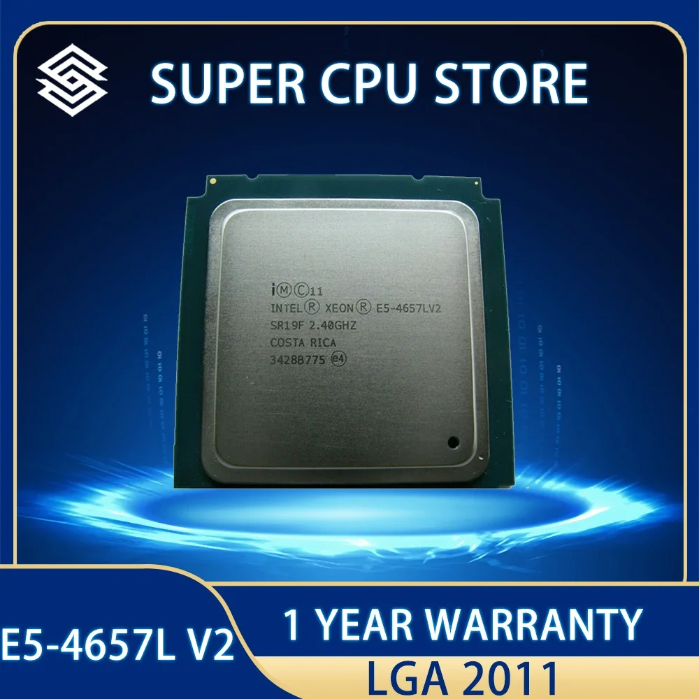 

Intel Xeon CPU E5-4657LV2 2.4GHz 12-Core 30M E5 4657LV2 processor E5 4657L V2 free shipping e5-2695v2 LGA2011 E5-4657L V2