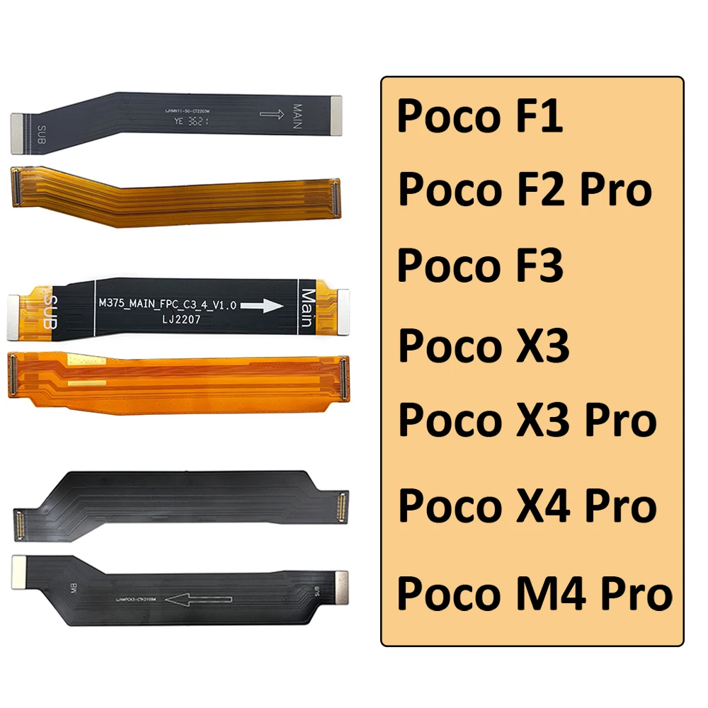 

20PCS Lots Original New For Xiaomi Mi Poco F1 F2 F3 X3 X4 M4 Pro 4G 5G Main Main Motherboard Flex Cable Replacement parts