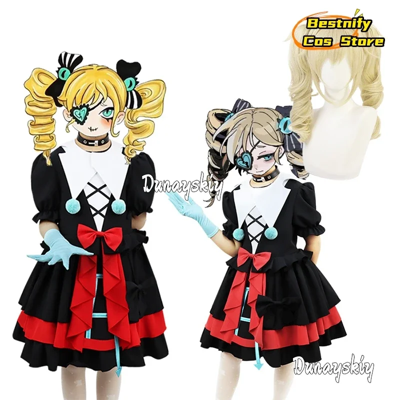 

CosplayGame Eggy Party Stella Mute Girl Cosplay Costume Adult Kids Girl Dress KAWAII Lolita Uniform Halloween Party Clothing
