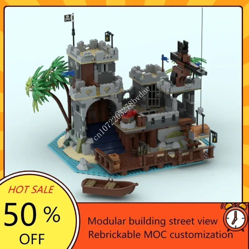 970PCS Moc Building Blocks Fortress Model Eldorado RuinsTechnical Bricks DIY Assembly Construction Toys For Childr Holiday Gifts