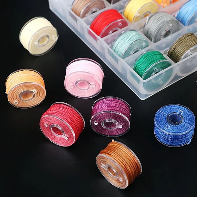 

25Colors/Box Waxed Thread Sewing Cord Jewellery Making Supplies Braided Wire Bracelets String Rope for Leatherworking Stitching