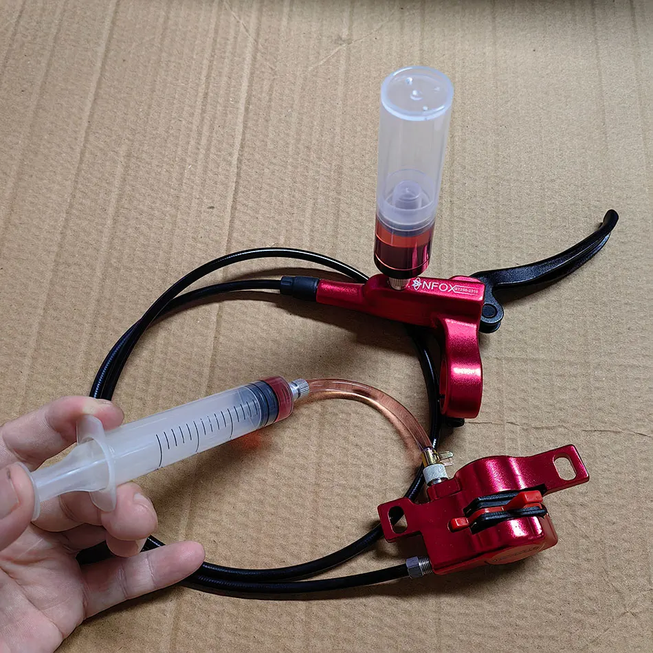 

NFOX N035 Bicycle Repair Tools Metal Joint Simple Oil Change Exhaust Kit Electric Scooter Disc Hydraulic Brake Maintenance Tool