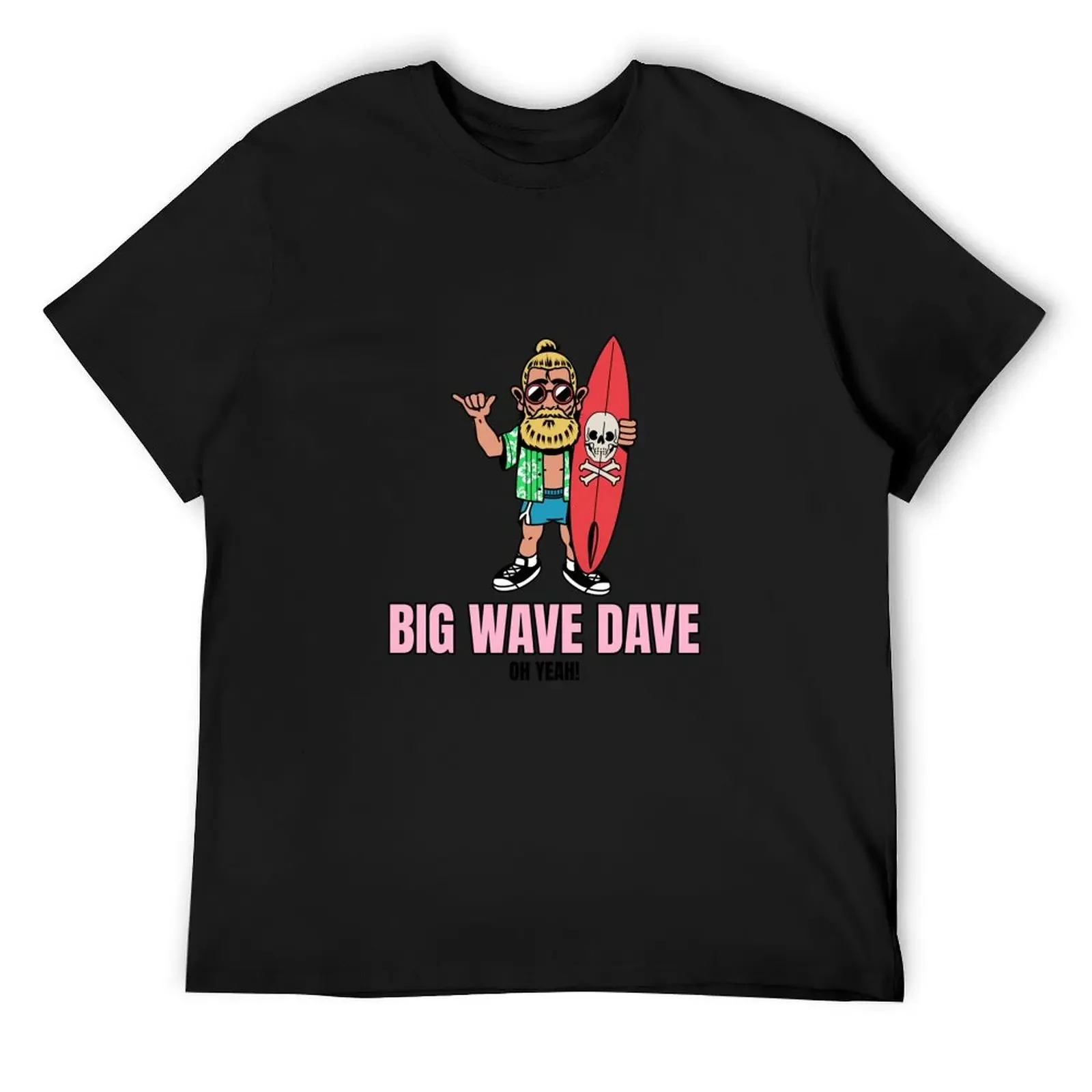 Big Wave Dave Surfer T-Shirt blue archive quick drying oversized t shirts for men