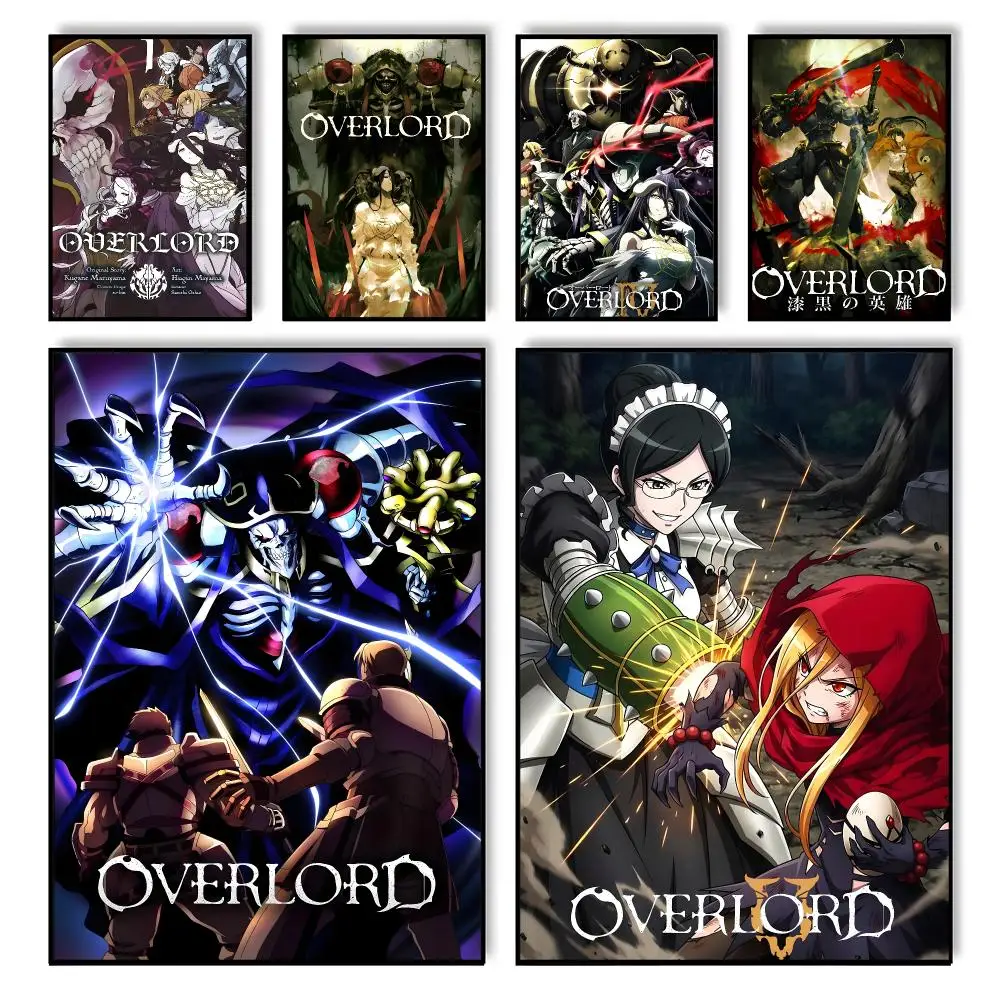 Overlord Albedo Anime Poster HD Self Adhesive Waterproof Wall Art Ideal for Home Office Dorm Bedroom Great Gift