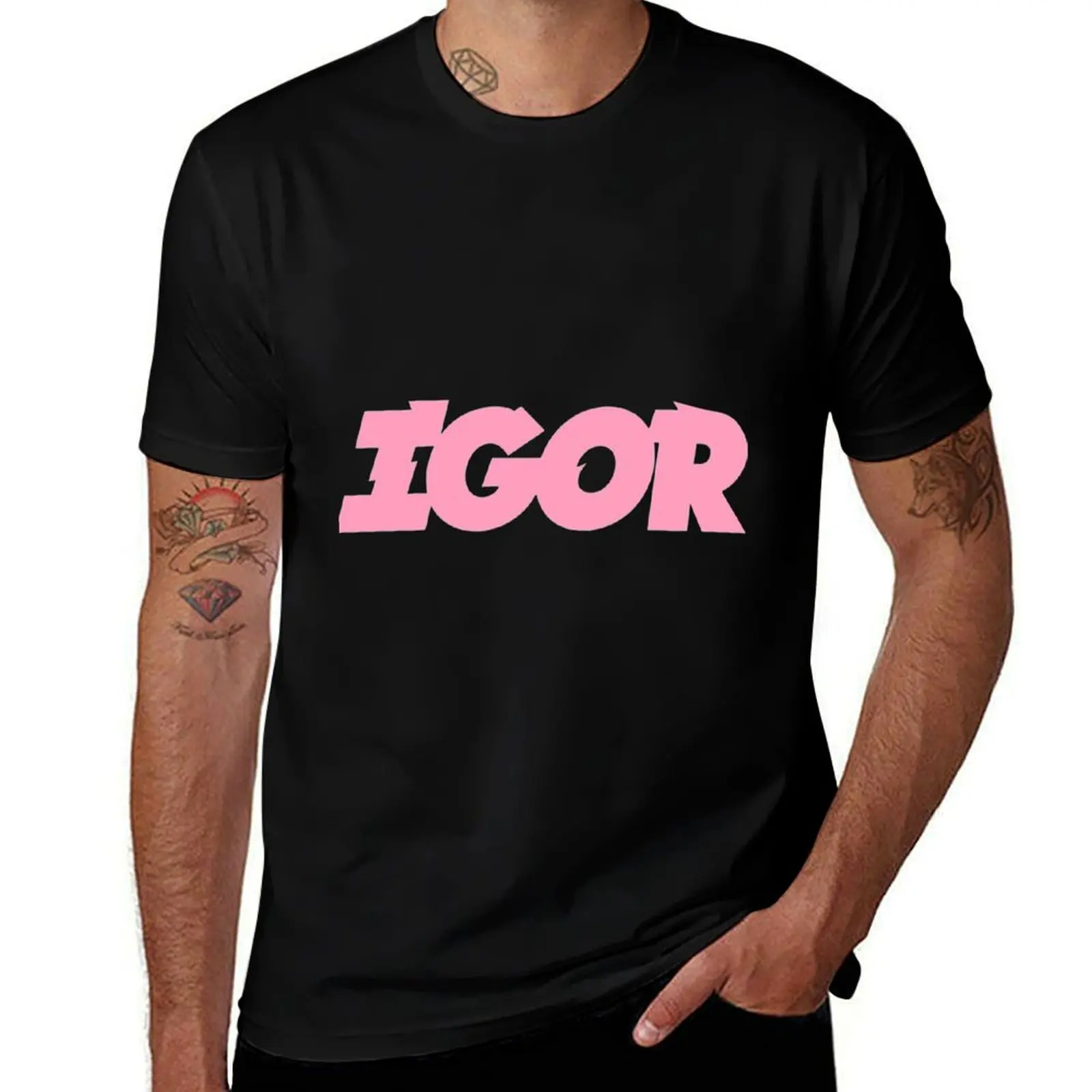 Meilleur vendeur Tyler le créateur Igor Album Pink Logo T-Shirt t shirts for man slim fit man t shirt cotton T-shirt