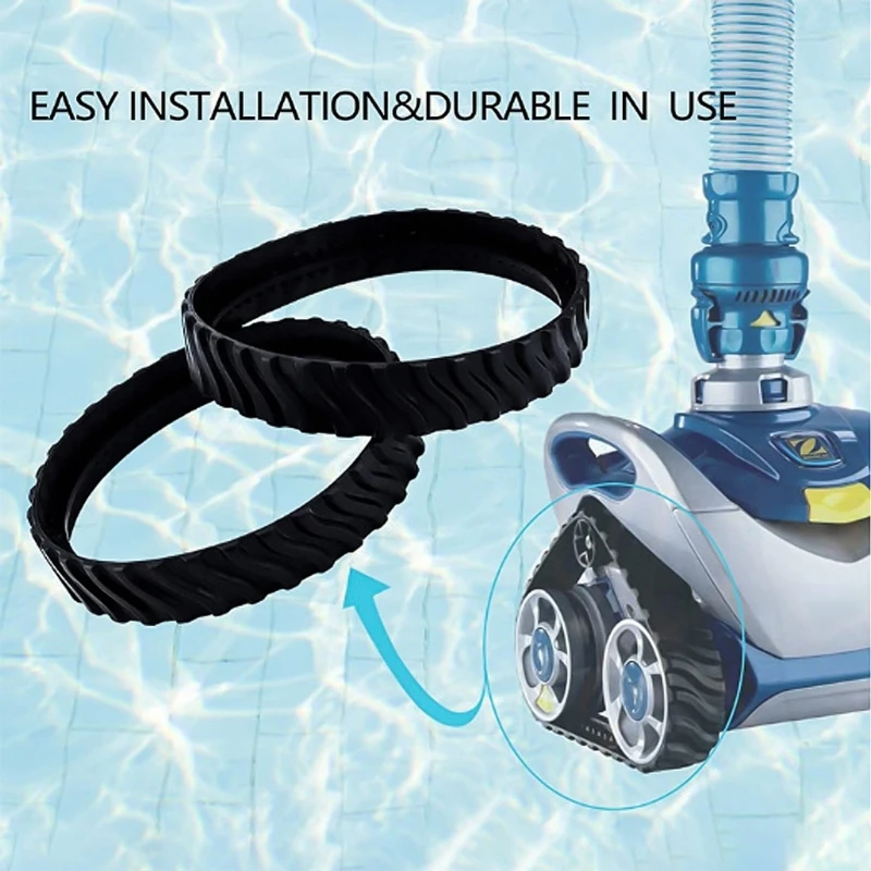 Swimming Pool Cleaner Heavy Duty Rubber Tire Track Wheel for Zodiac MX8 Mx6 2pcs Drop Shipping