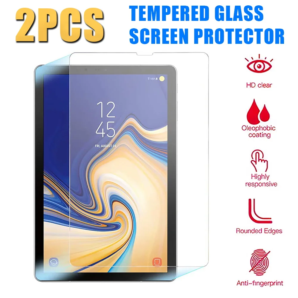 

2Pcs Tempered Glass for Samsung Galaxy Tab S4 SM-T830 SM-T835 10.5 Inch Tablet 9H Full Coverage Screen Protector Film Cover