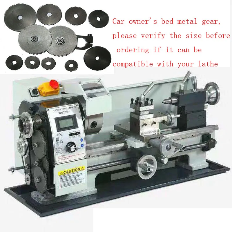 10Pcs/Set Lathe machine metal lathe 210 Machine Tool Gear Metal Gears Micro-Lathe Gear Metal Cutting Gear