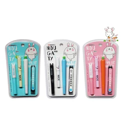 Student Kawaii Fountain Pen Set School Student Pens Replacable Ink Set Blue ink Office Supplies Stationery for Writing
