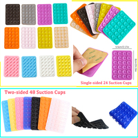 1PC Backed Adhesive Sucker Pad For Fixed Pad 40 Double Side Silicone Suction Pad For Mobile Phone Fixture Suction Cup