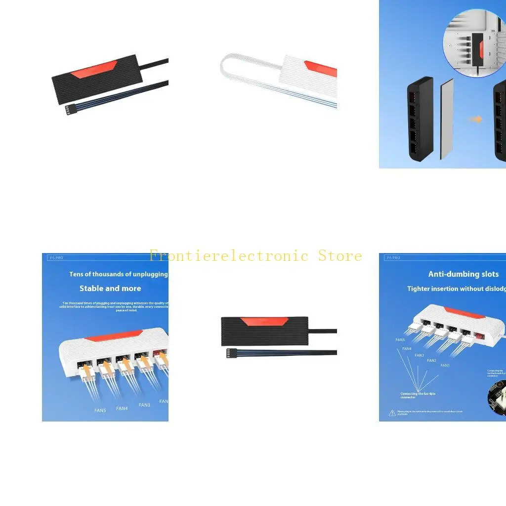 

G8DB Advanced PC Cooling Solution 5 Port Fan Hub With Synchronized Fan Control
