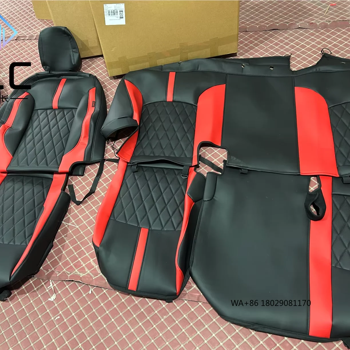 

Car Seat Covers Leather Car Accessories Waterproof Car Seat Protector 2015-2025 Full Set Luxury for 9pcs
