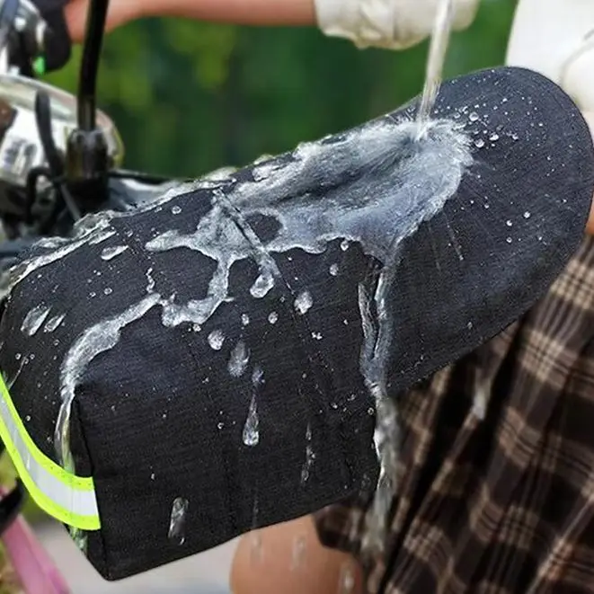 

1 пара водонепроницаемых теплых перчаток на руль мотоцикла, чехол для рук мотоцикла, утолщенная муфта со светоотражающей полосой