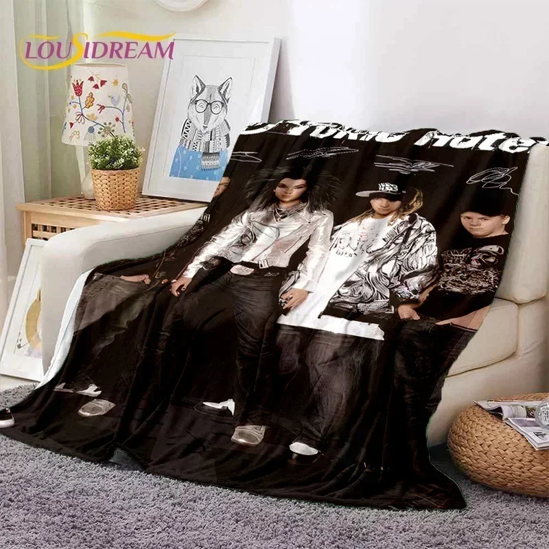 Rock Band Tokio Hotel Bill Kaulitz Soft Flannel Blanket for Bed Bedroom Sofa Picnic,Throw Blanket for Cover Outdoor Leisure Gift