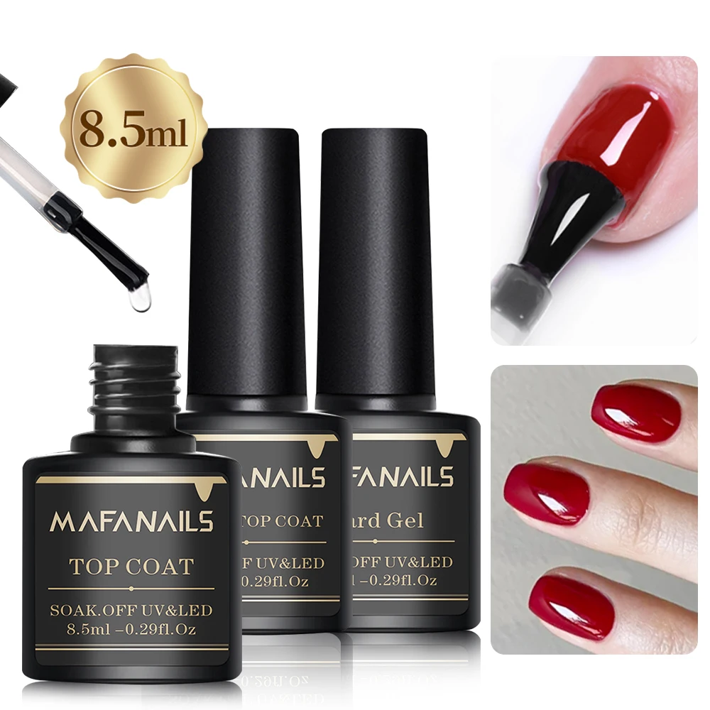 8ml base coat & capa superior gel unha polonês aço superior/fosco/gel duro/livre ácido unhas primer + 1 escova uv lâmpada led ferramenta bond verniz