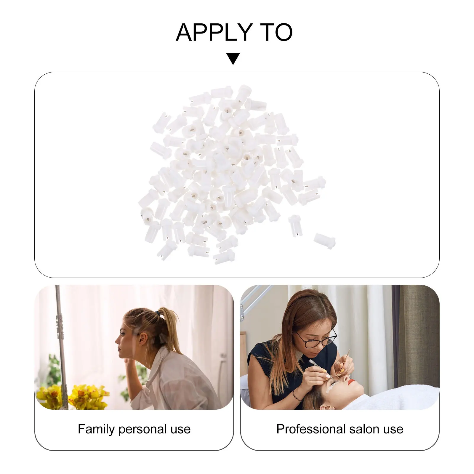 100 Stück Wimpernkleber-Flaschenspitze, auslaufsichere Ersatzdüsenadel für professionelle Wimpernverlängerungen, einfache Aufbewahrungslösung