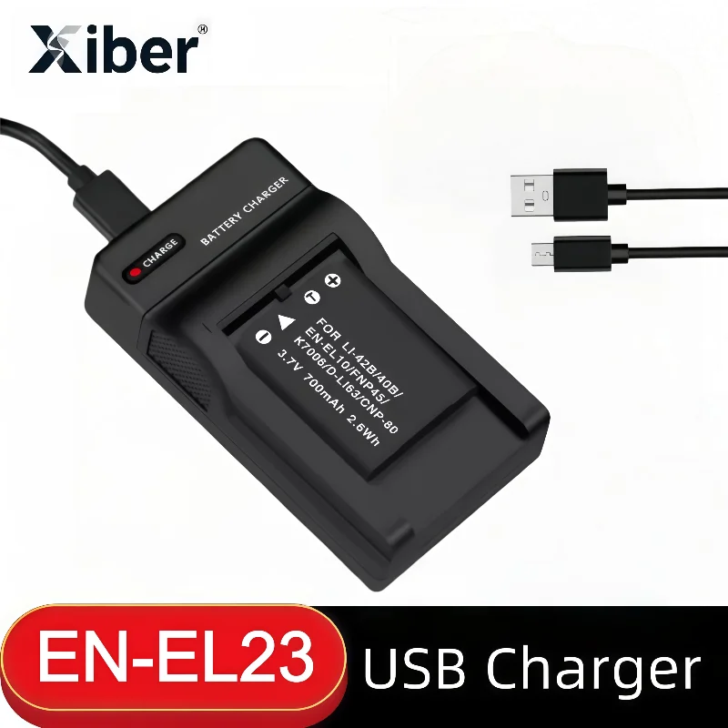 

Xiber EN-EL23 EN EL23 Battery Charger for Nikon Coolpix B700 P610s P600 P900s S810c P610 P900 For Nikon EL23 Camera
