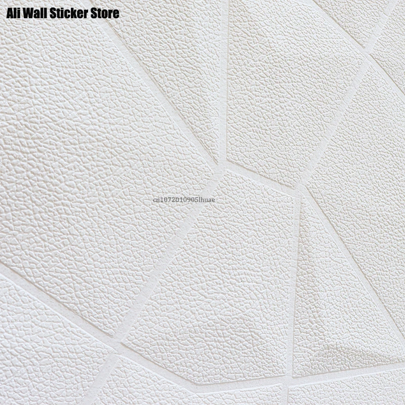 12pcs Self Adhesive 3D Foam Wall Sticker Sticker DIY Soundproof Waterproof 3D Panel Moistureproof Bathroom Kitchen Home Decor