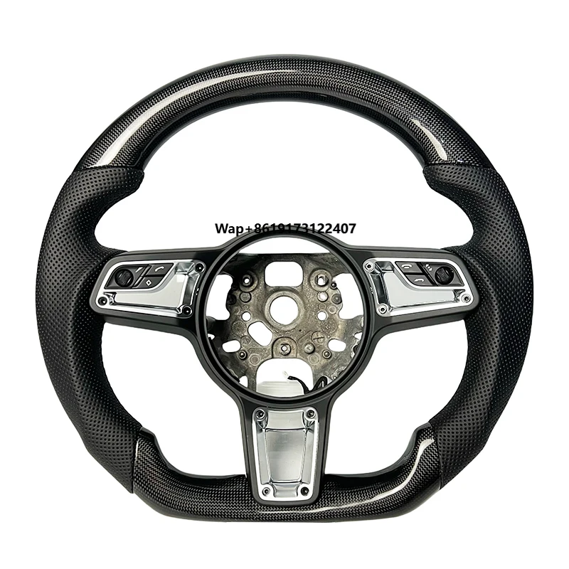 

Fit for 911 718 Cayman 718 GTS 918 Spyder CARRERA GT GT2RS Panamera Taycan Carbon Fiber Car Steering Wheel