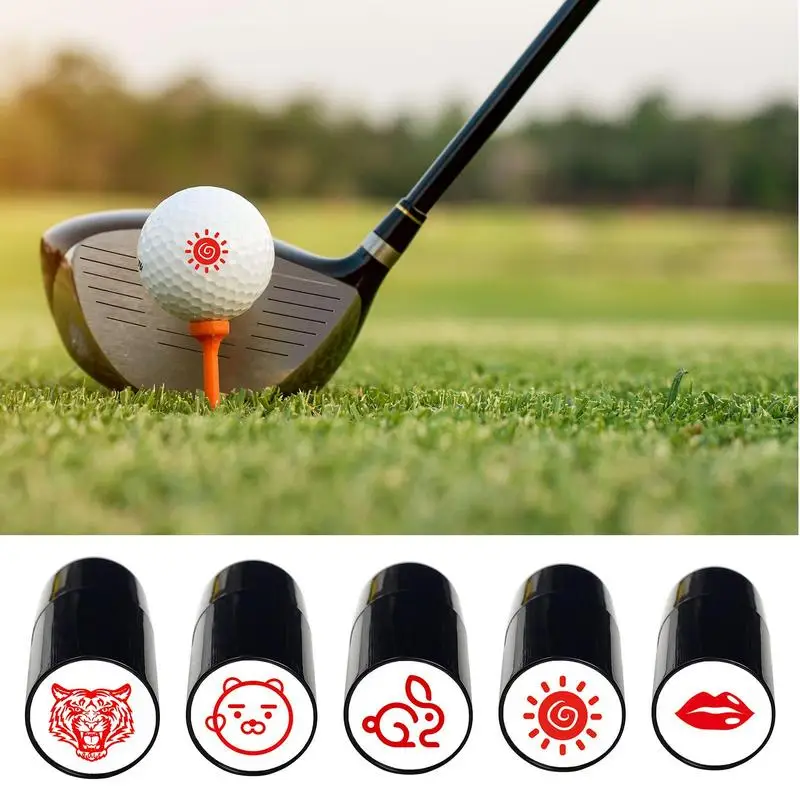 Golf Ball Identity Marker Golf Paw Ball Stamper Portable and Reusable Golf Shamrock Ball Stamper Golf Accessories for Beginners