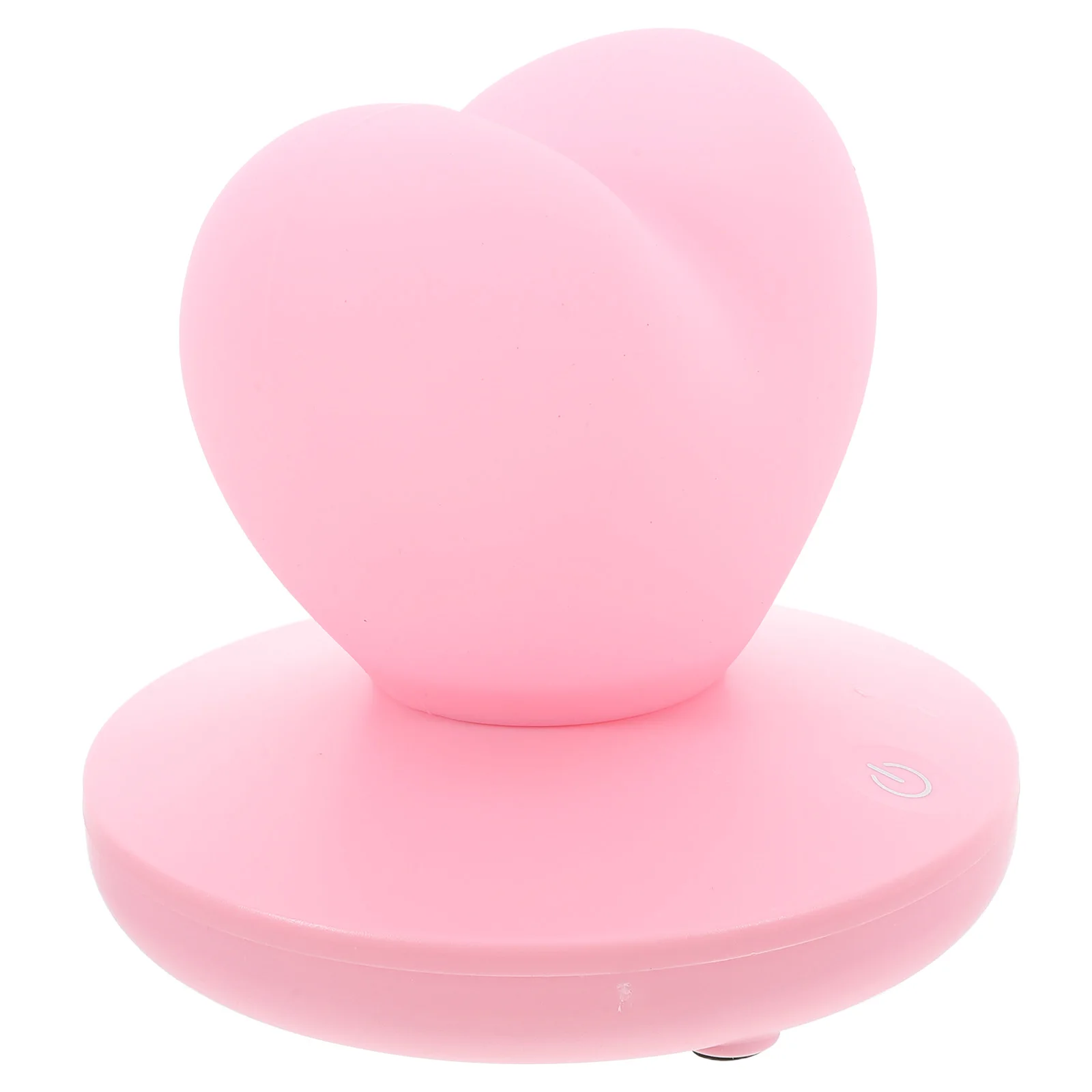 

Heart Shaped Night Lamp Touch Light USB Rechargeable Pink Silicone Bedside Decor Heart Lamp LED Glow Creative Modern Bedroom
