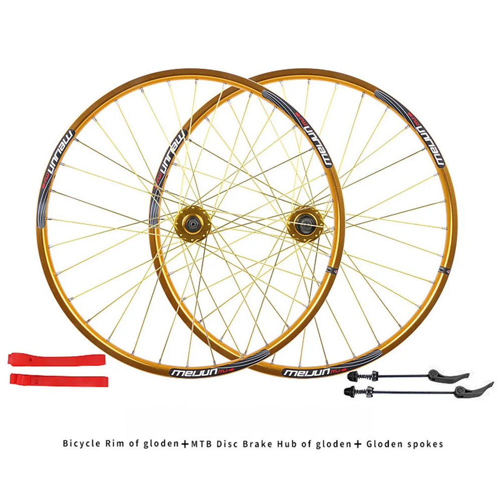 26 inch Mountain bike wheel set MTB disc brake wheelset Aluminum alloy double rim 32 hole hub QR 100*9mm 135*10MM bicycle wheels