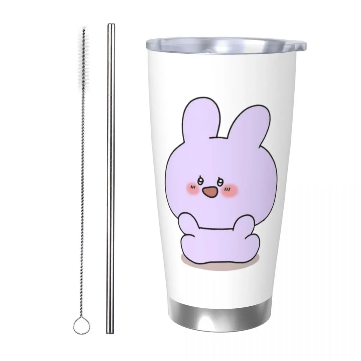 Asamimichaan Cute Asamimi 20oz Stainless Steel Insulated Thermal Coffee Car Cup Cold Hot Mugs Vacuum Flask