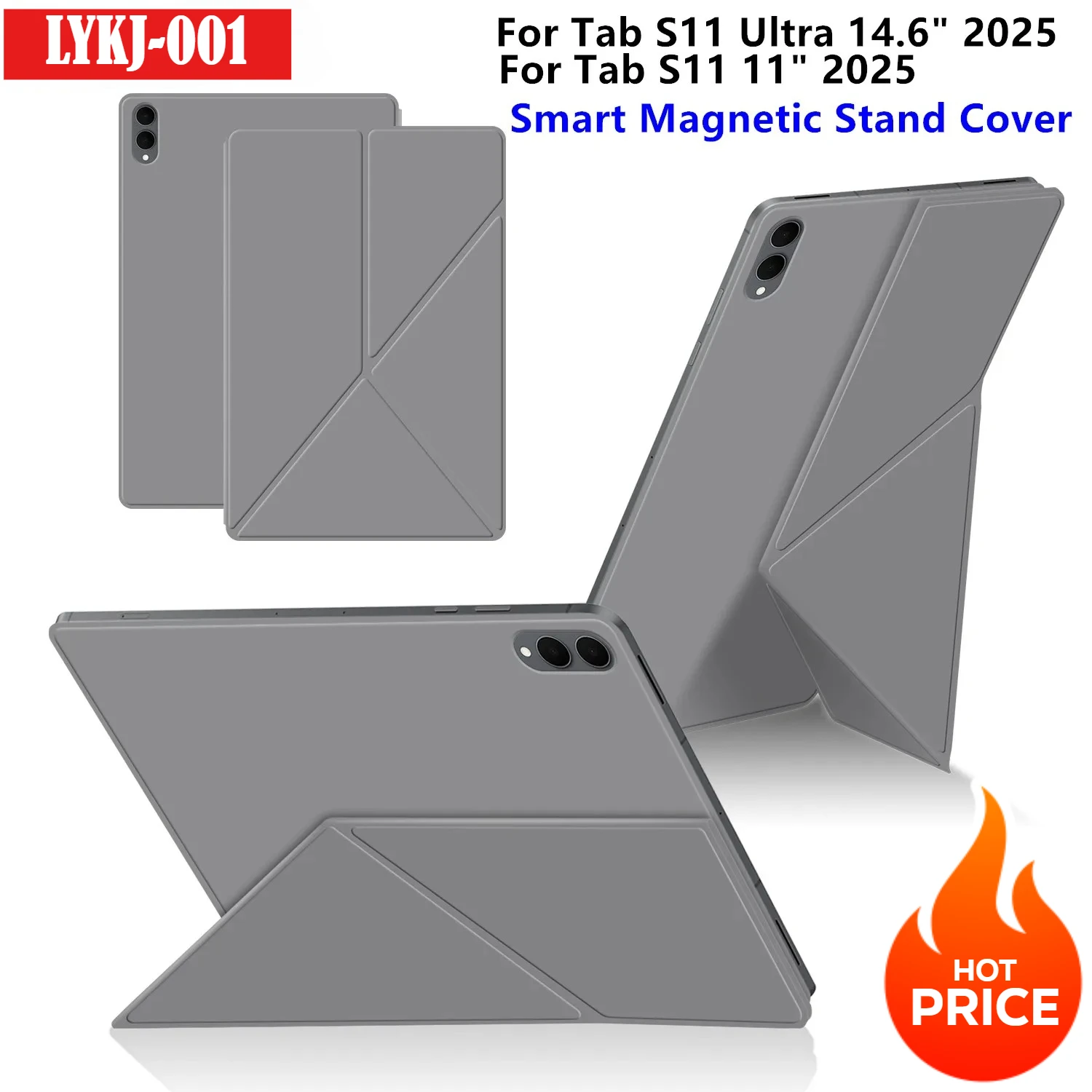 

For Samsung Galaxy Tab S11 Ultra 14.6 Inch SM-X936 Magnetic Case for Tab S11 S10 Lite FE 2025 11" Tablet Smart K-Fold Book Funda