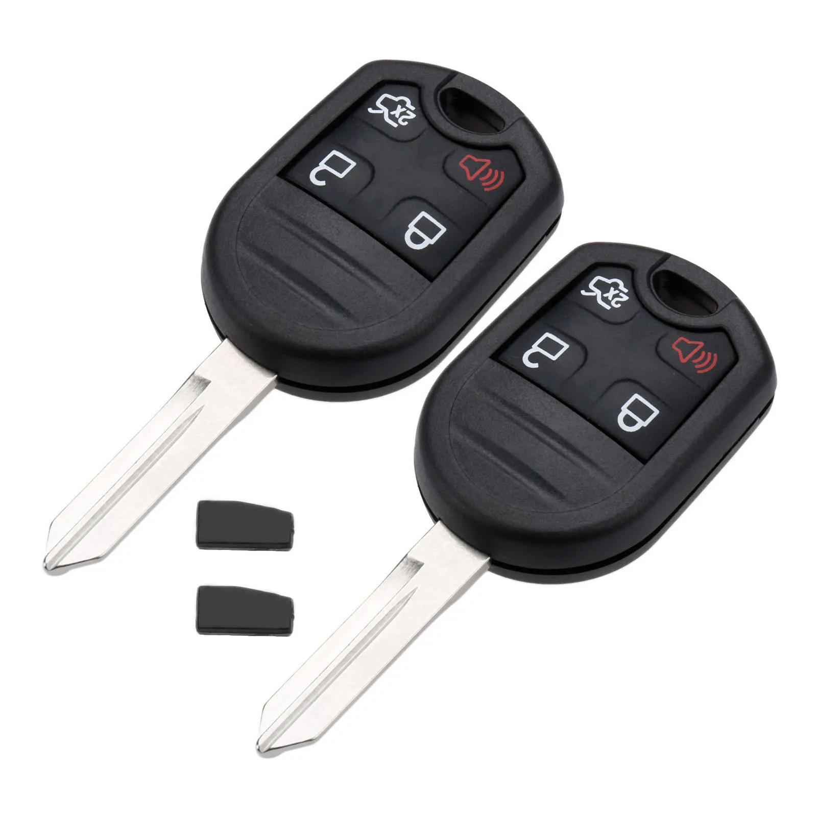 

2Pcs Remote Key Fob ID83/4D63 Chip for Explorer 2011-2016 F-Series 150 250 350 450 550 Super Duty CWTWB1U793 Auto Accessories