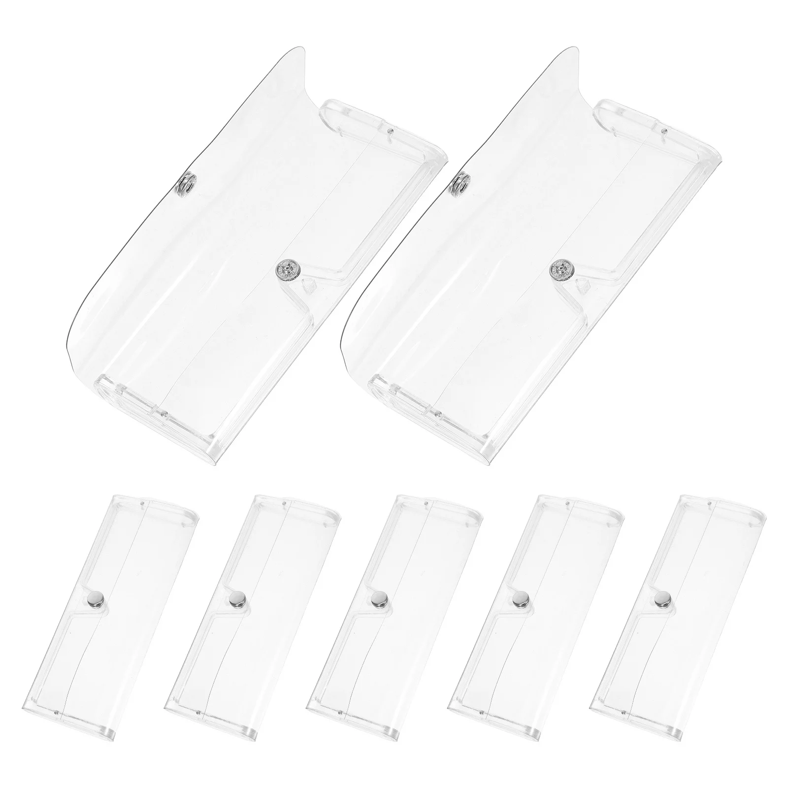 7 قطع نظارات حافظة صلبة محمولة للسفر نظارات شمسية صندوق نظارات هارد شل خفيفة الوزن متينة حافظة نظارات العين #2