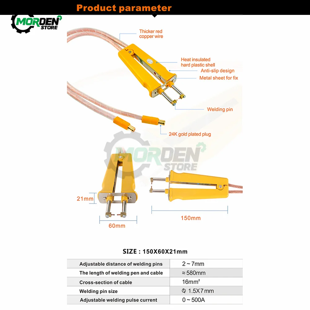 

HB-71B Pulse Welding Spot Welding Pen Suitable For 709A 709AD 797DH Series Spot Welding Machine Welding