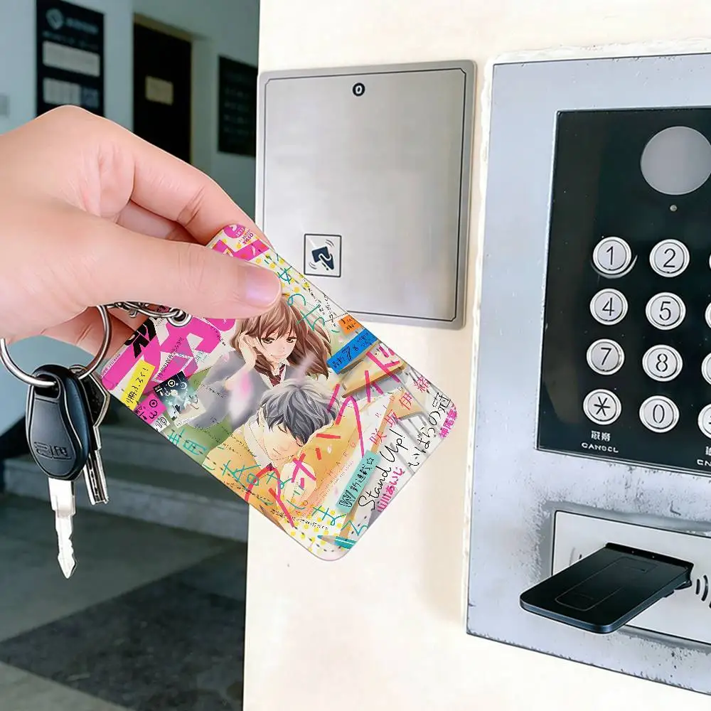 Ao Haru Ride Anime-Kartenhalter, geeignet für Bank-, Geschäfts- und Arbeitskarten, Kreditkarten, Ausweise, Taschenhalter, Schlüsselanhänger – Detail 13