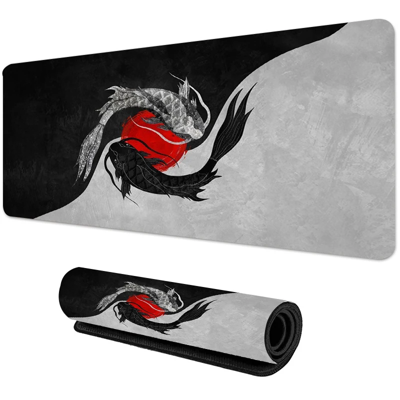 Yin and Yang Mouse Pad Large Computer Office Game Table Mats Rubber Anti-slip Gaming Keyboard Mousepads Long Desk Pads