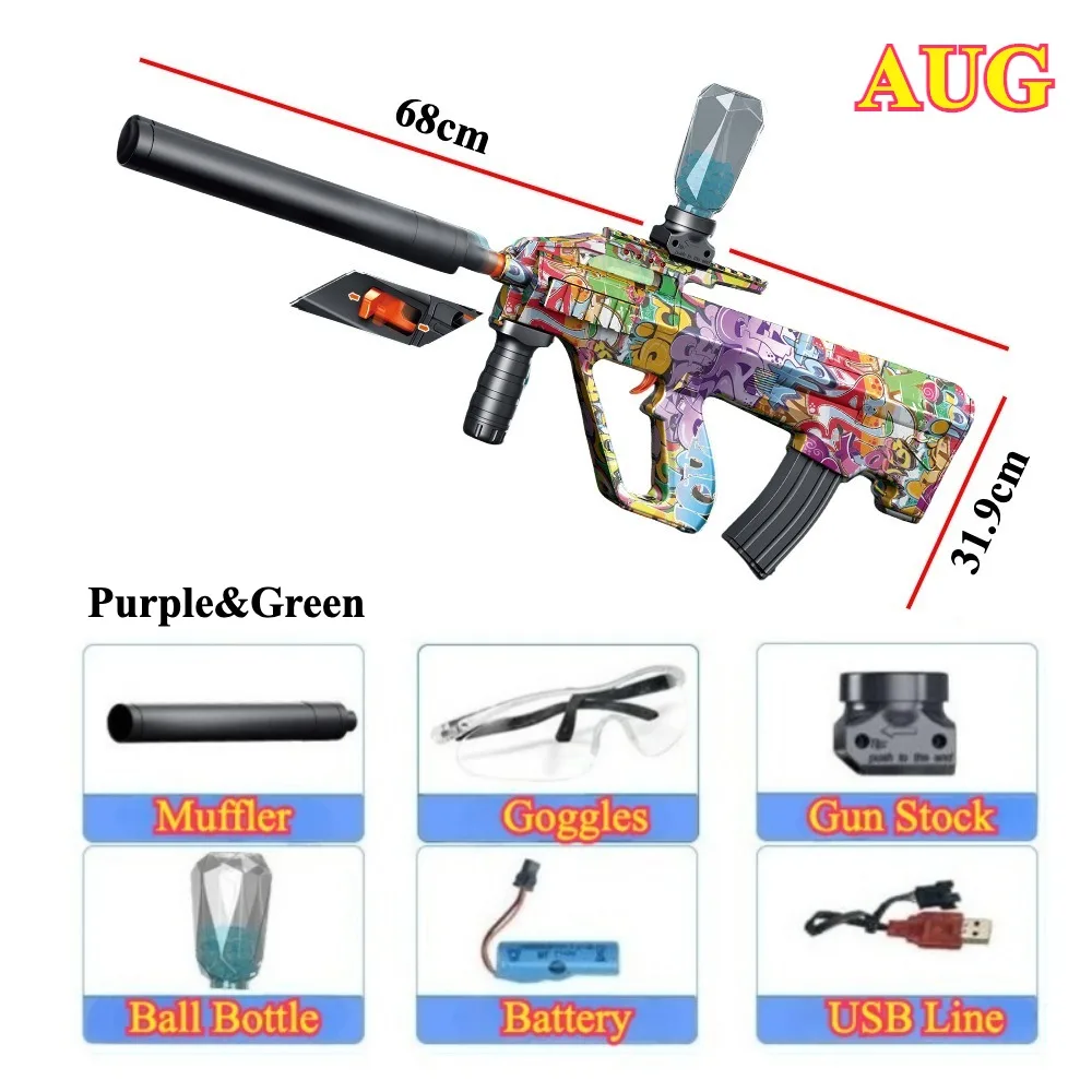 M416/MP5 Pistola de brinquedo blaster totalmente automática recarregável de alta velocidade Jogo ao ar livre para crianças Atividades Jogo de equipe