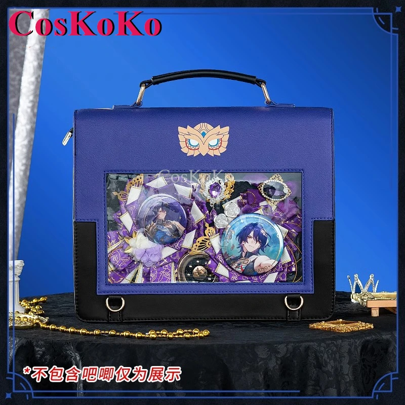 CosKoKo Dr. Ratio Cosplay Game Honkai: Star Rail Theme Impression Pack Daily Preppy Commuter Backpack Messenger Bag Cute Itabag