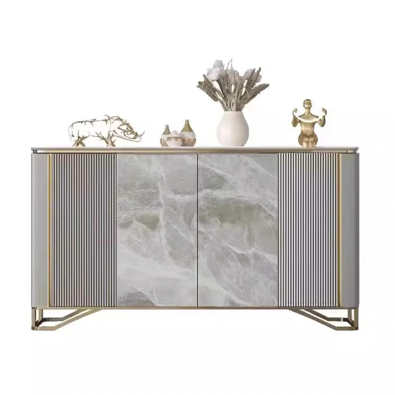 

Modern Italian rock slab simple dining side cabinet entry door living room