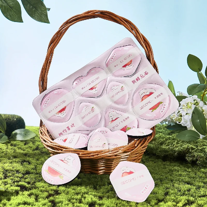 8 PCS Puszek do pudru Super miękka gąbka do makijażu na mokro i na sucho podwójnego zastosowania Przyjazna dla skóry