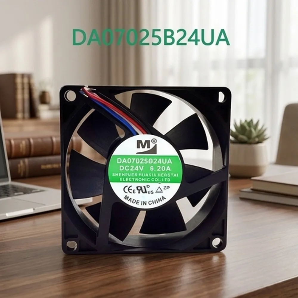 

For M DA07025B24UA DC24V 0.20A 70*70*25MM 4-Wire Cooling Fan
