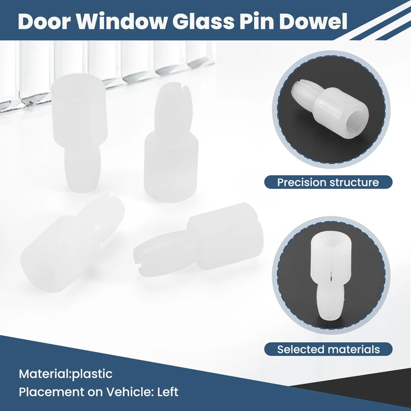 4Pcs Movable Door Window Glass Pin For Passat B5 B7 Jetta 5 MK6 Bora 4 Golf 4 MK5 Tiguan Superb Seat Ibiza Leon