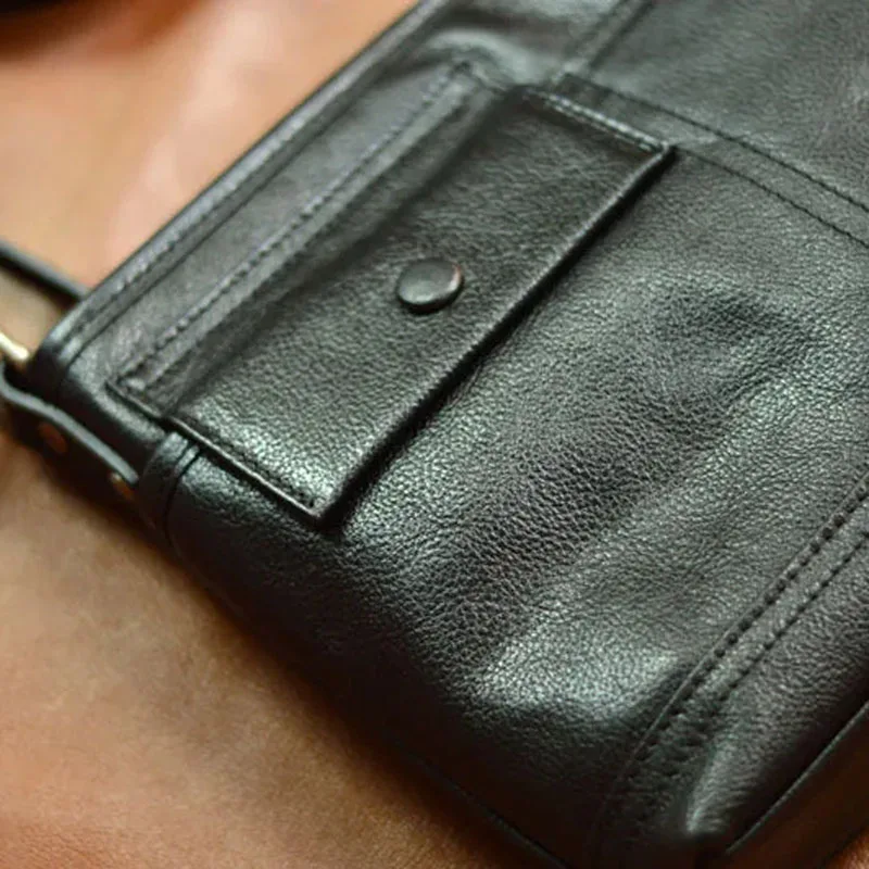 

AETOO New top layer cowhide leather crossbody bag with vegetable tanned top layer cowhide large capacity casual commuter shoulde