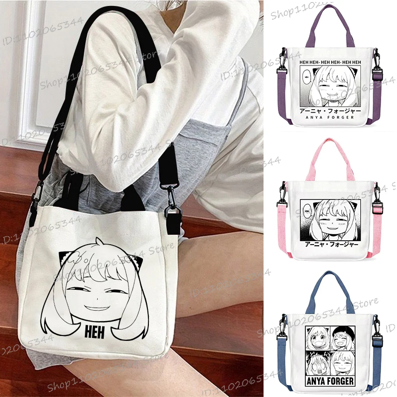 

Мультфильм Yor Forger аниме S-Spy × семейный принт женские и мужские холщовые сумки-тоут Harajuku модная портативная сумка на плечо Anya Forger