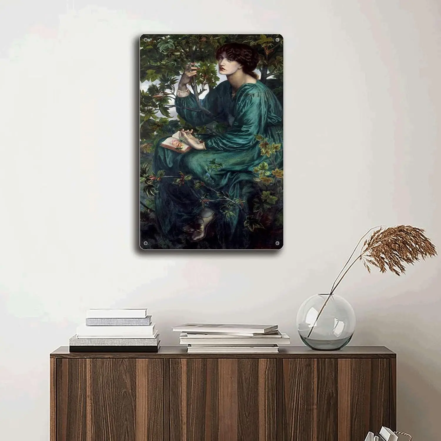 Metal Tin Signs Dante Gabriel Rossetti The Day Dream Wall Decor Art Suitable for Home Cafe Office Shop Bar Club Decoration 8x12i