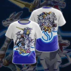 Anima T-digimon Shirts 3D Adventure Printed Strips Strips Men Women Men Men Women Bikers