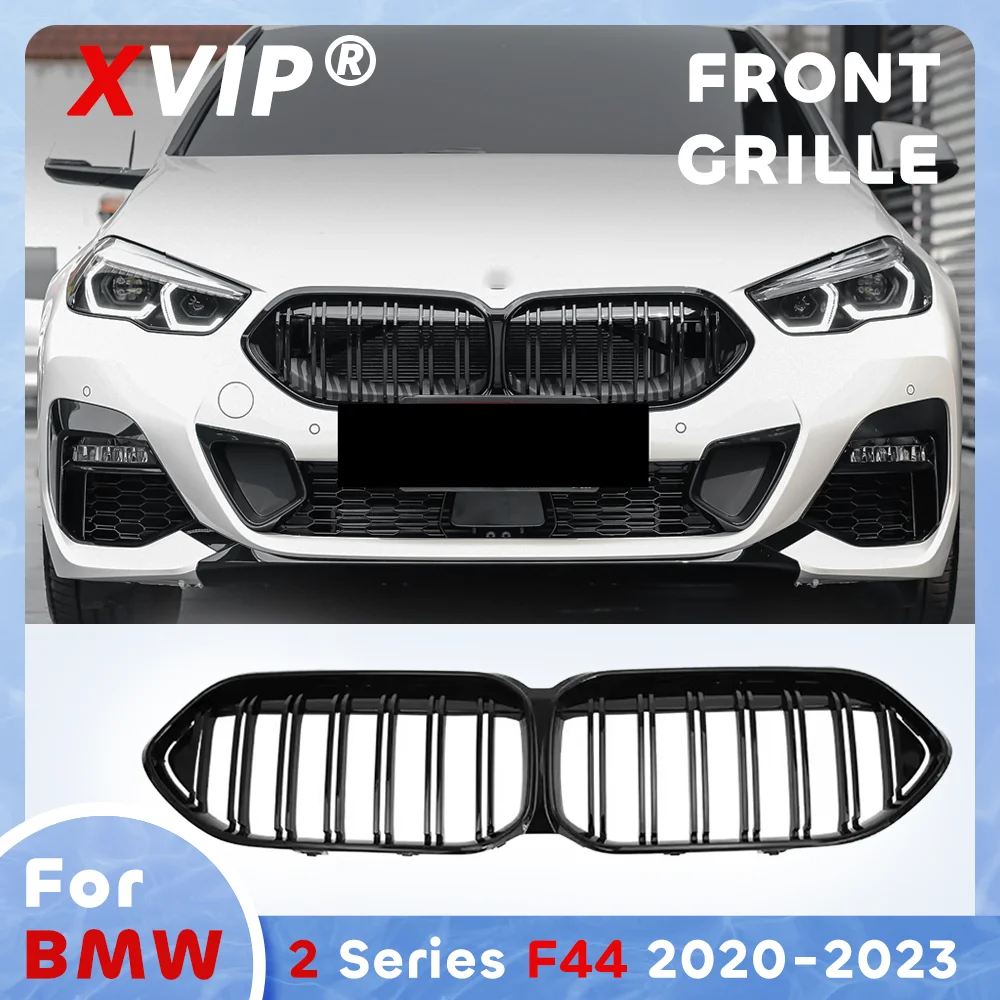 

Глянцевая черная решетка переднего бампера в стиле Double Line для BMW 2 серии F44 Coupe 2020-2023