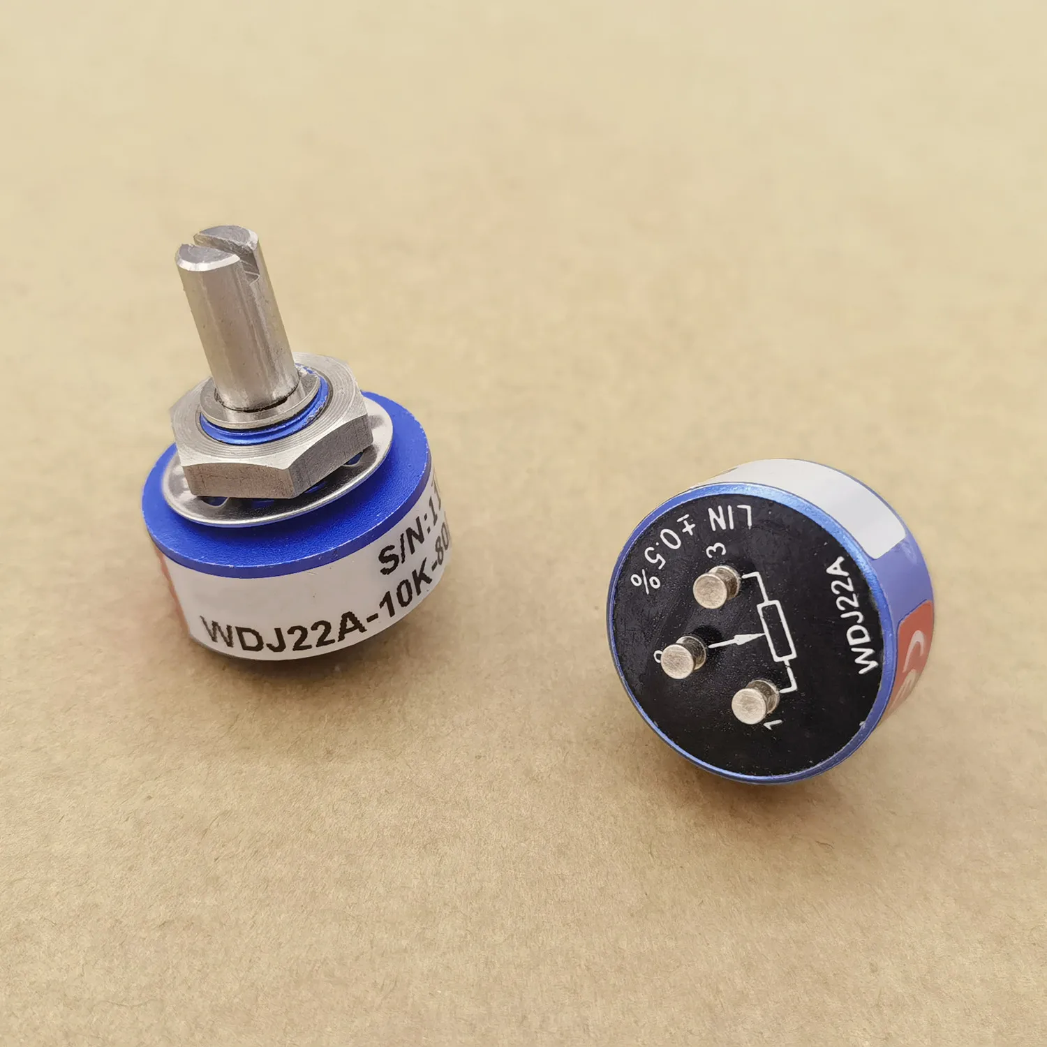 Original Neu 100% WDJ22A-1K-340/360-20S6 22 Typ Leitfähiger Kunststoff-Potentiometer 1K 10K Schaftdurchmesser 6MM (SCHALTER) – Detail 2