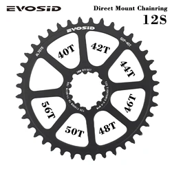 EVOSID Bike Chainring 40T 42T 44T Road Bike Tooth Disc 12S Direct Mount Sprocket 3mm Offset 46T 48T 50T Folding Bicycle Disc