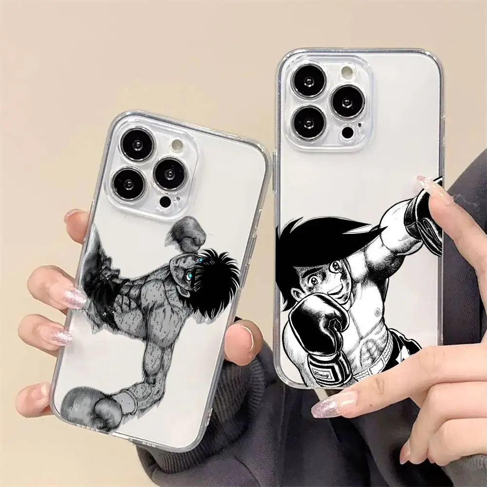 Funda para Teléfono con Diseño de Joe Yabuki Ashita no Joe Manga para iPhone 17, 16, 15, 14, 13, 12, 11 Plus, Pro Max, Cubierta Transparente Suave
